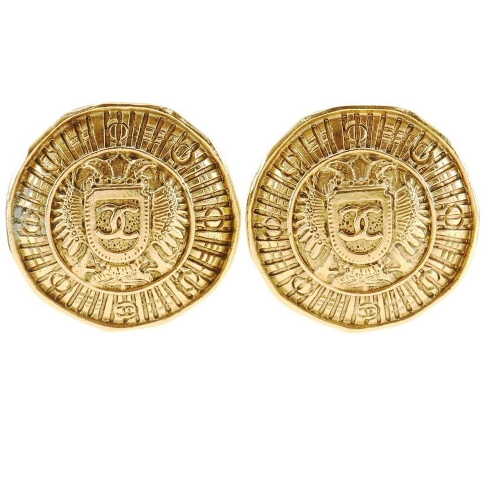 CHANEL Vintage Gold Earrings